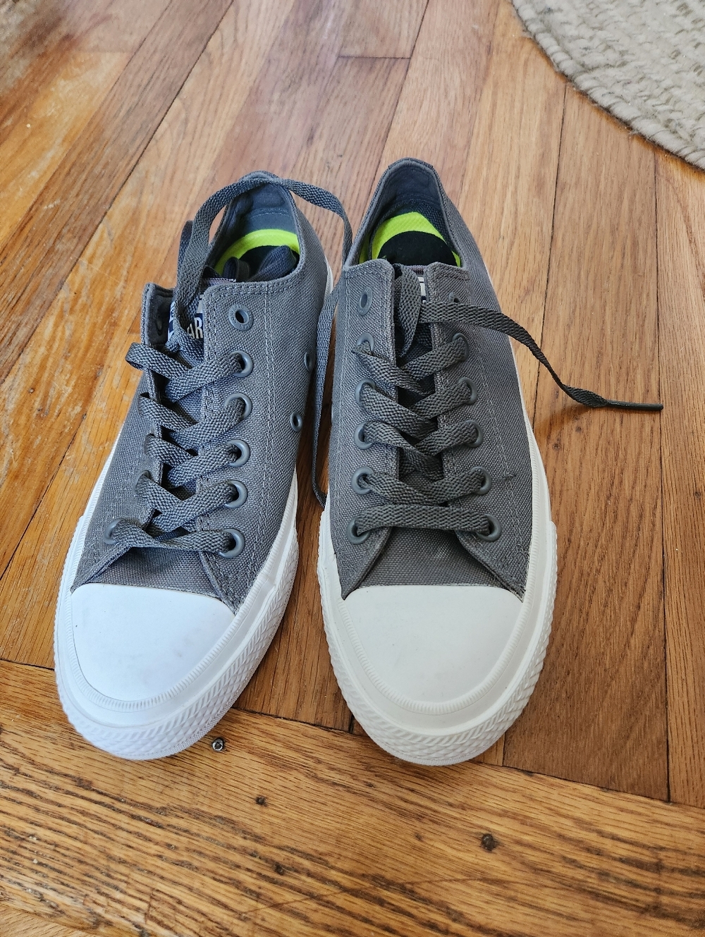 Converse Gray Canvas Low-Top All Stars Sneakers